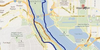 Potomac Nehri, washington dc haritası 