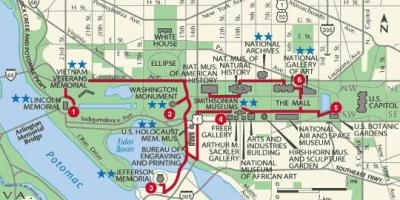 Washington haritası yürüme 