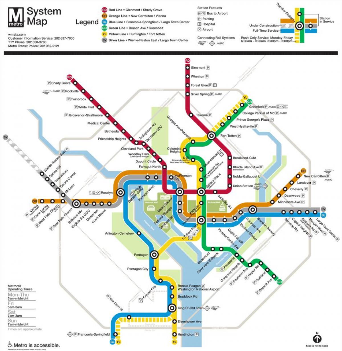 2015 dc metro haritası 