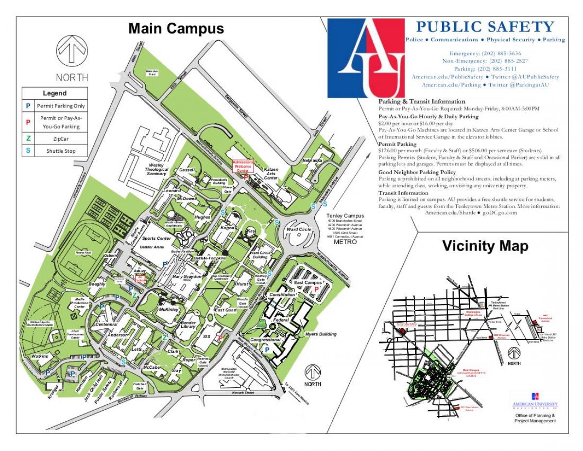 au haritası kampüs