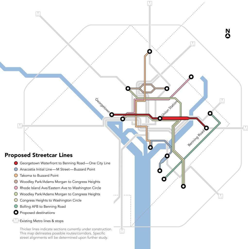 washington dc streetcar göster