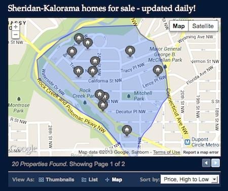 kalorama haritası mahalle