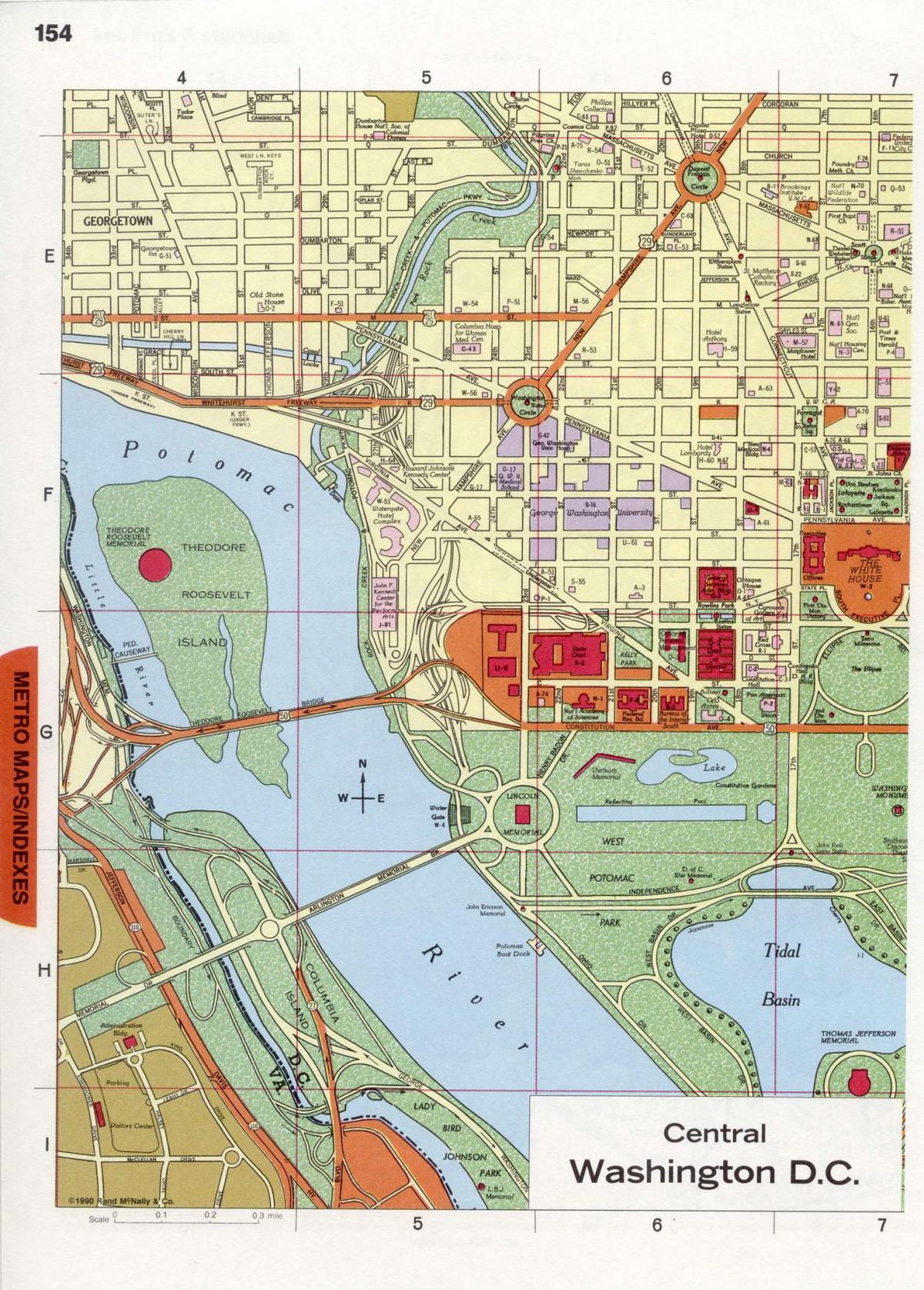 washington dc şehir merkezi Haritayı göster