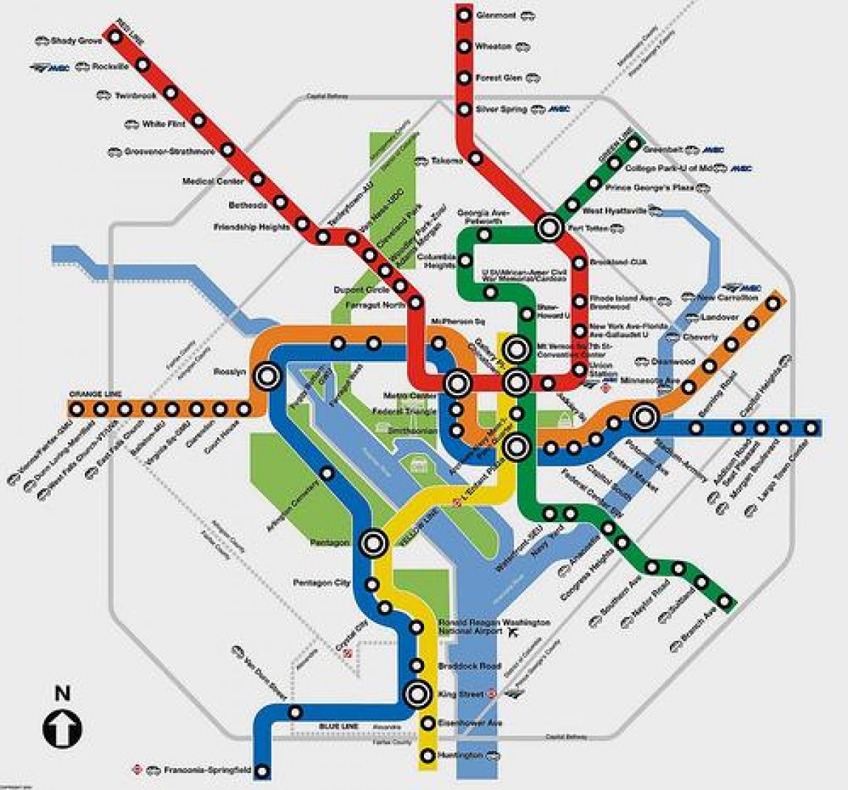 dc metro haritası planlayıcısı