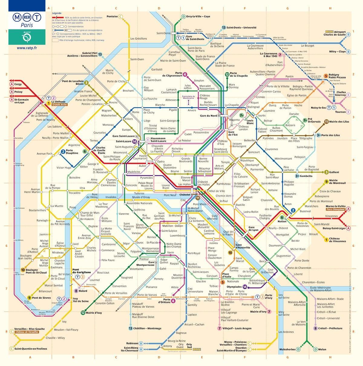 washington dc metro map sokakları