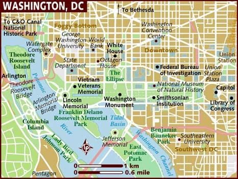 washington haritası dc
