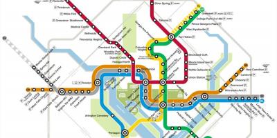 2015 Dc metro haritası 