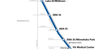 Mavi hat dc metro haritası