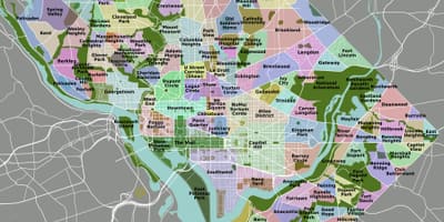 Washington bölge haritası
