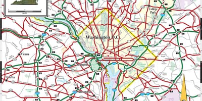 Washington dc metro haritası sokak kaplaması