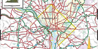Washington dc metro haritası sokak kaplaması