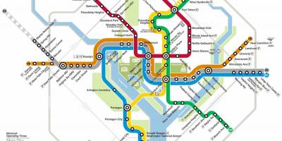 Yıkama dc metro haritası