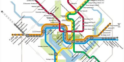 Washington dc metro map Gümüş çizgi