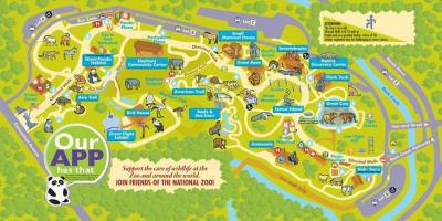 Ulusal Hayvanat Bahçesi washington dc haritası