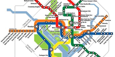 Dc tren istasyonu haritası