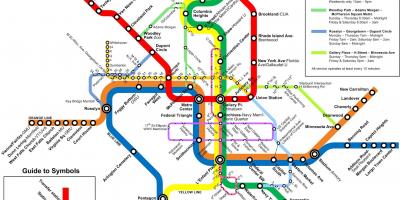 Washington metro otobüs harita
