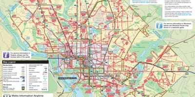 Washington otobüs harita