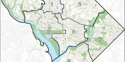 Washington haritası dc ücretsiz otopark